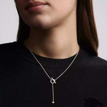 [Eterna Jewels]FINESSE SILBER DIAMANTEN HALSKETTE