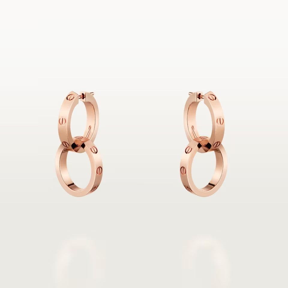 [Eterna Jewels]LOVE 3.3MM DANGLE EARRINGS