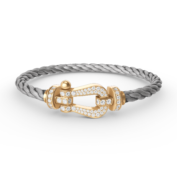 [Eterna Jewels]FORCE GROSSES HUFEISEN VOLL DIAMANT ARMREIF GOLD