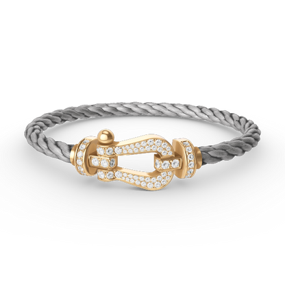[Eterna Jewels]FORCE GROSSES HUFEISEN VOLL DIAMANT ARMREIF GOLD