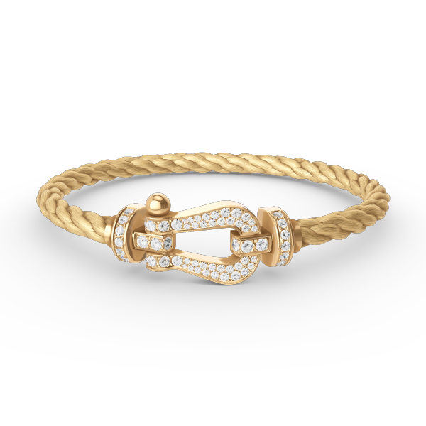 [Eterna Jewels]FORCE GROSSES HUFEISEN VOLL DIAMANT ARMREIF GOLD