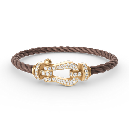 [Eterna Jewels]FORCE GROSSES HUFEISEN VOLL DIAMANT ARMREIF GOLD