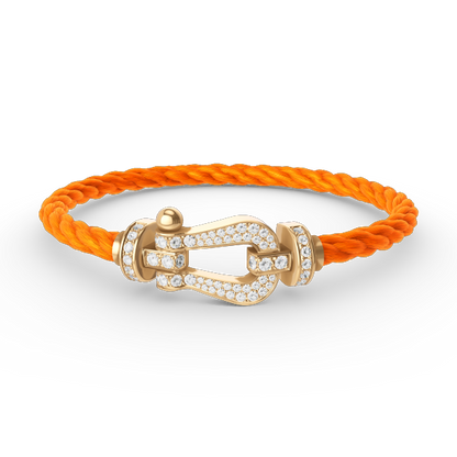 [Eterna Jewels]FORCE GROSSES HUFEISEN VOLL DIAMANT ARMREIF GOLD