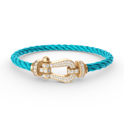[Eterna Jewels]FORCE GROSSES HUFEISEN VOLL DIAMANT ARMREIF GOLD