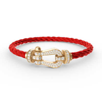 [Eterna Jewels]FORCE GROSSES HUFEISEN VOLL DIAMANT ARMREIF GOLD