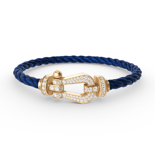 [Eterna Jewels]FORCE GROSSES HUFEISEN VOLL DIAMANT ARMREIF GOLD