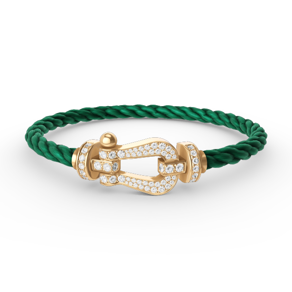 [Eterna Jewels]FORCE GROSSES HUFEISEN VOLL DIAMANT ARMREIF GOLD