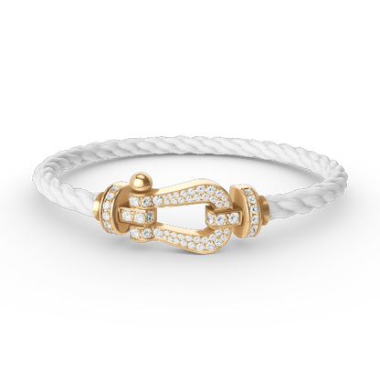 [Eterna Jewels]FORCE GROSSES HUFEISEN VOLL DIAMANT ARMREIF GOLD