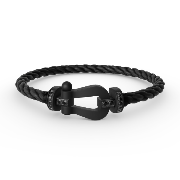 [Eterna Jewels]FORCE LARGE SERIE HUFEISEN SCHWARZ SAMURAI ARMBAND