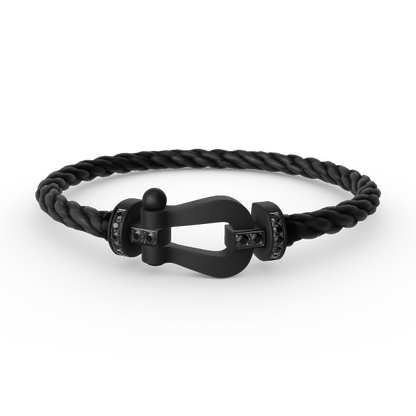 [Eterna Jewels]FORCE LARGE SERIE HUFEISEN SCHWARZ SAMURAI ARMBAND