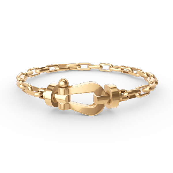 [Eterna Jewels] ROBUSTES HUFEISENVERSCHLUSS-METALLARMBAND