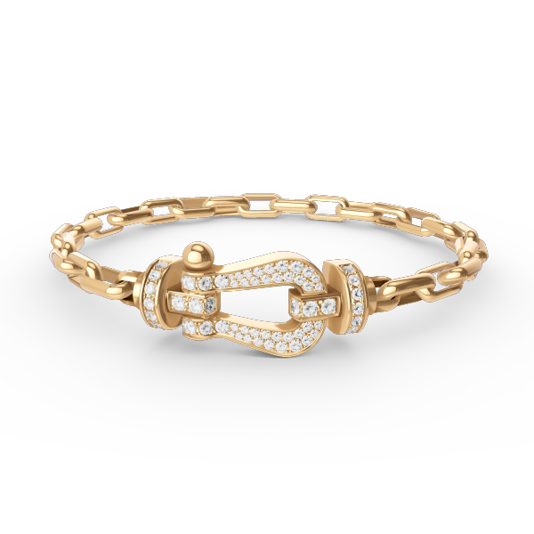 [Eterna Jewels] ROBUSTES HUFEISENVERSCHLUSS-METALLARMBAND