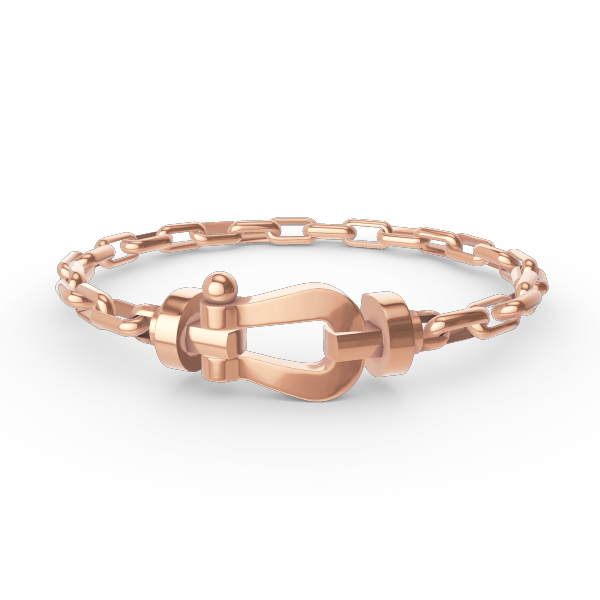[Eterna Jewels] ROBUSTES HUFEISENVERSCHLUSS-METALLARMBAND