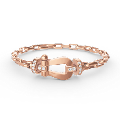 [Eterna Jewels] ROBUSTES HUFEISENVERSCHLUSS-METALLARMBAND