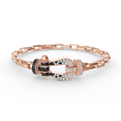 [Eterna Jewels] ROBUSTES HUFEISENVERSCHLUSS-METALLARMBAND