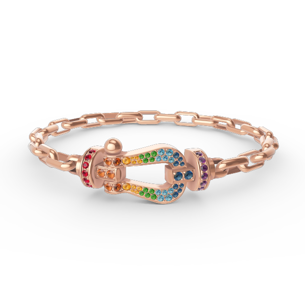 [Eterna Jewels] ROBUSTES HUFEISENVERSCHLUSS-METALLARMBAND