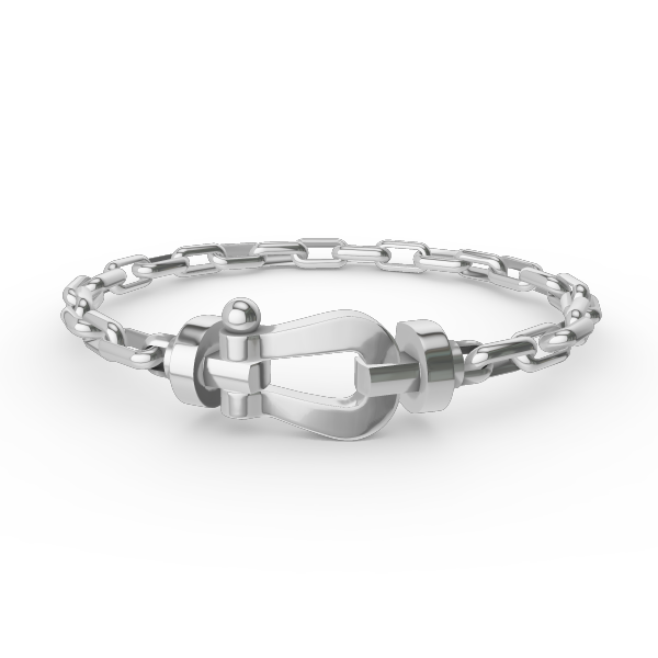 [Eterna Jewels] ROBUSTES HUFEISENVERSCHLUSS-METALLARMBAND