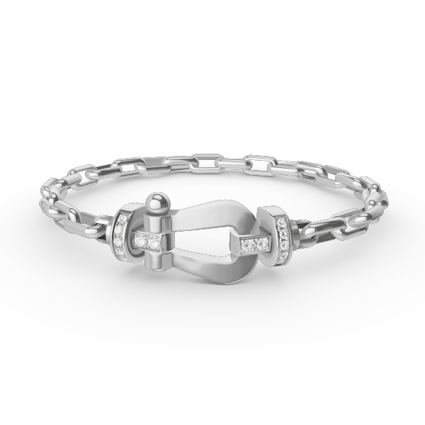 [Eterna Jewels] ROBUSTES HUFEISENVERSCHLUSS-METALLARMBAND