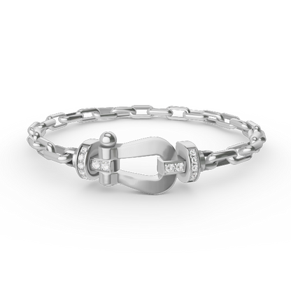 [Eterna Jewels] ROBUSTES HUFEISENVERSCHLUSS-METALLARMBAND