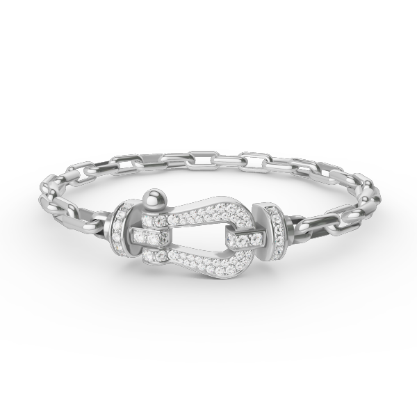 [Eterna Jewels] ROBUSTES HUFEISENVERSCHLUSS-METALLARMBAND