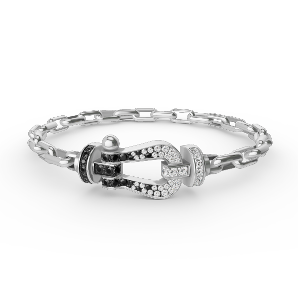[Eterna Jewels] ROBUSTES HUFEISENVERSCHLUSS-METALLARMBAND