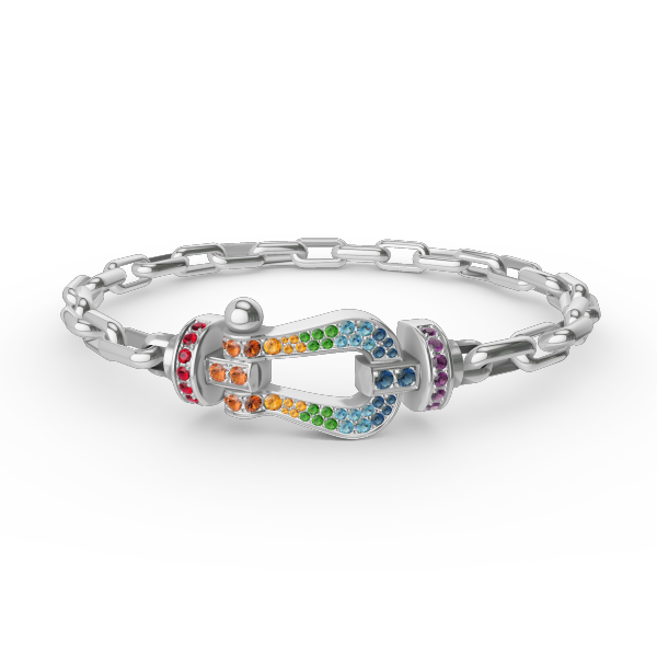 [Eterna Jewels] ROBUSTES HUFEISENVERSCHLUSS-METALLARMBAND