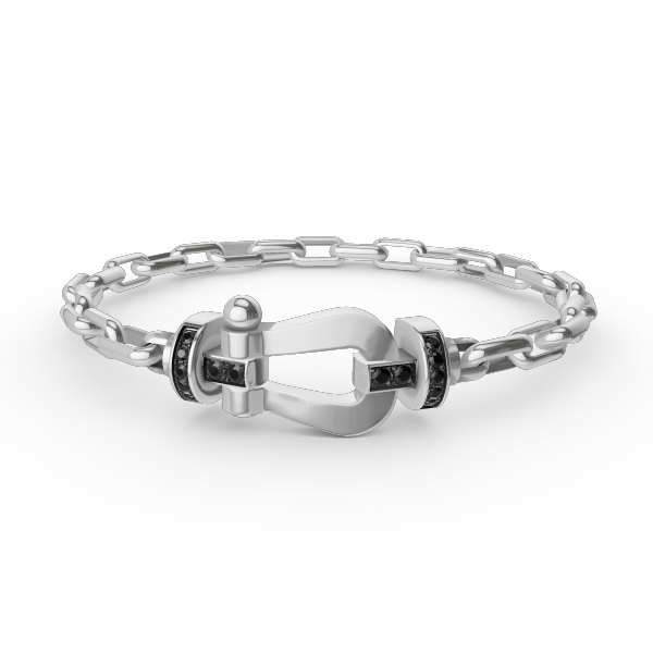 [Eterna Jewels] ROBUSTES HUFEISENVERSCHLUSS-METALLARMBAND