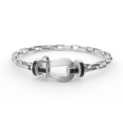 [Eterna Jewels] ROBUSTES HUFEISENVERSCHLUSS-METALLARMBAND