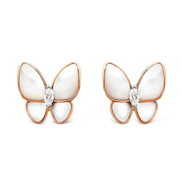 [Eterna Jewels]SCHMETTERLING MOP DIAMANT OHRRINGE