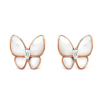 [Eterna Jewels]SCHMETTERLING MOP DIAMANT OHRRINGE