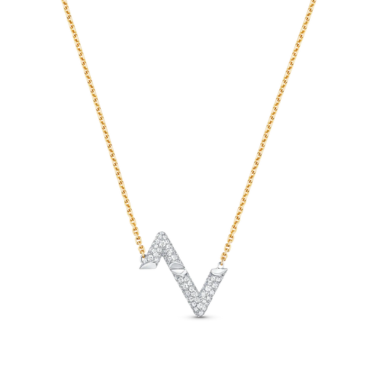 [Eterna Jewels]VOLT SILBER DIAMANTEN ANHÄNGER HALSKETTE