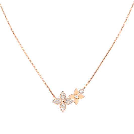 [Eterna Jewels]STAR BLOSSOM HALSKETTE ROSÉGOLD DIAMANTEN