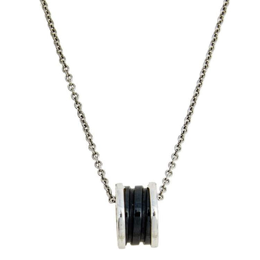 [Eterna Jewels] ZERO 1 SCHWARZE KERAMIK-SILBER-HALSKEITE