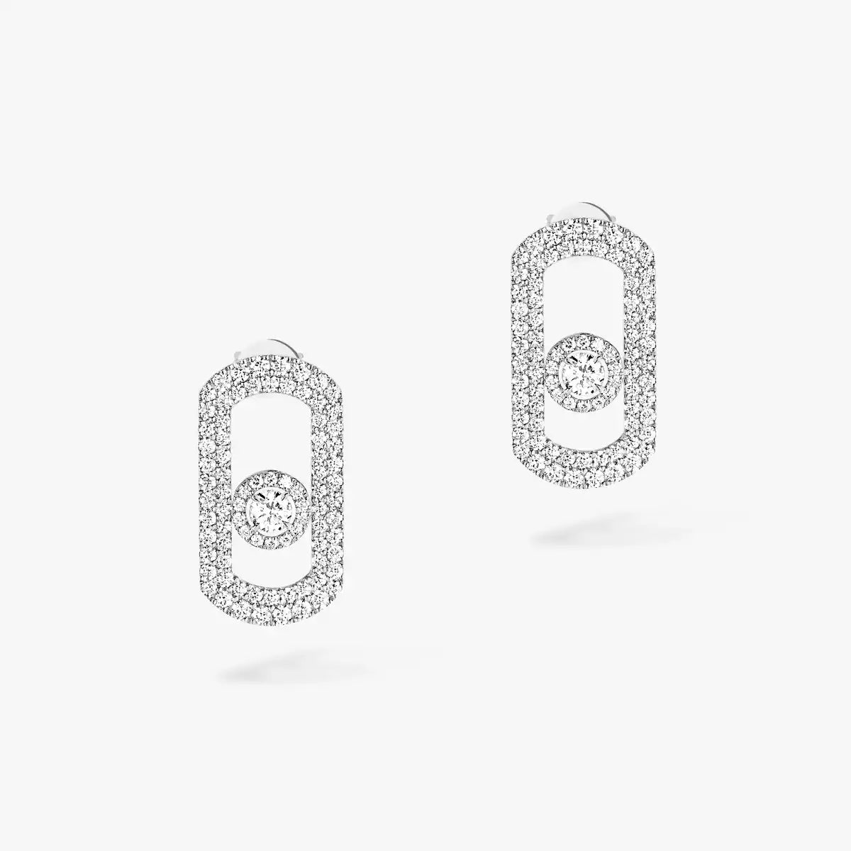[Eterna Jewels]So Move Pave_-Set Diamantohrringe in Silber