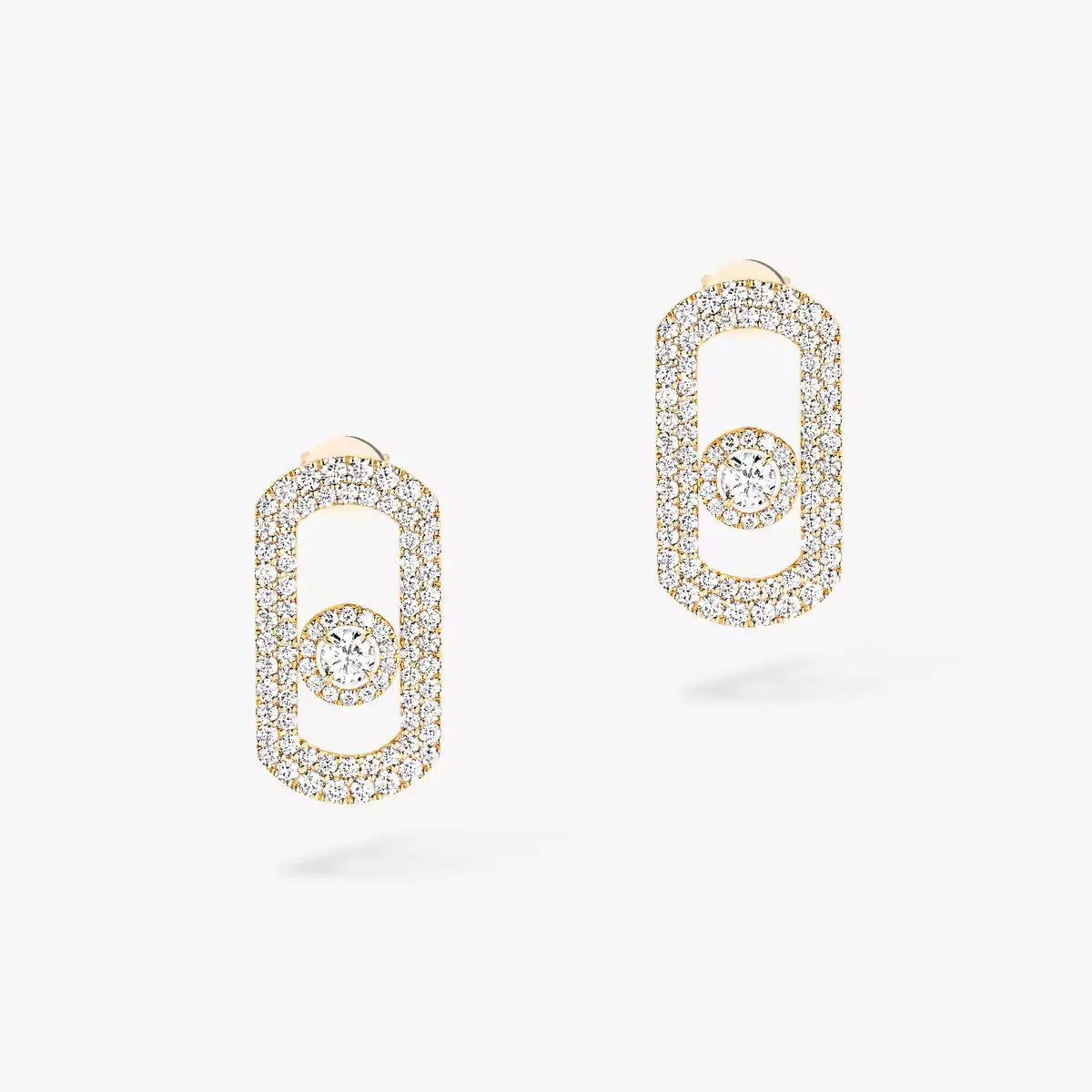 [Eterna Jewels]So Move Pave_-Set Diamantohrringe in Silber