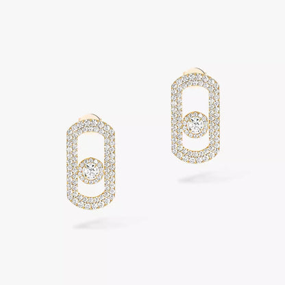 [Eterna Jewels]So Move Pave_-Set Diamantohrringe in Silber