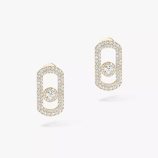 [Eterna Jewels]So Move Pave_-Set Diamantohrringe in Silber