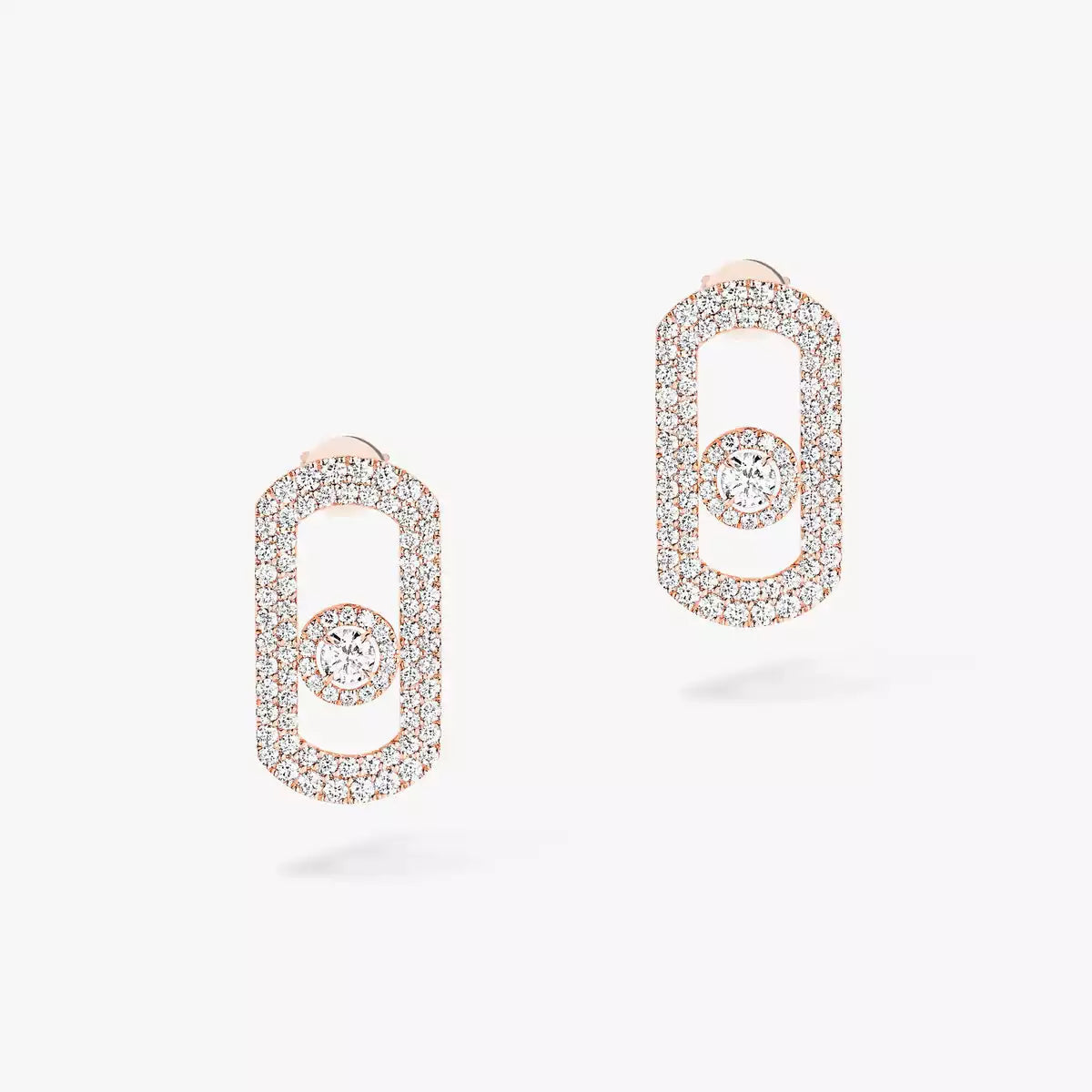 [Eterna Jewels]So Move Pave_-Set Diamantohrringe in Silber
