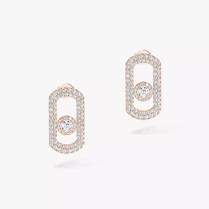 [Eterna Jewels]So Move Pave_-Set Diamantohrringe in Silber