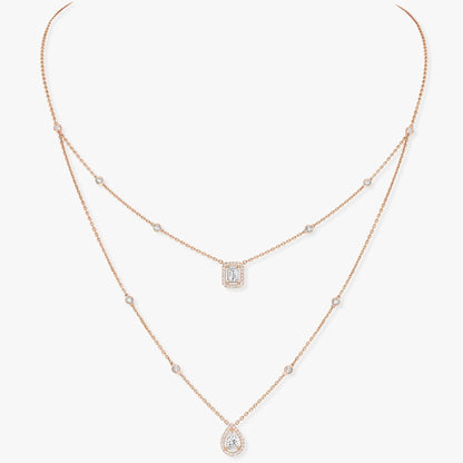 [Eterna Jewels] MY TWIN 2-REIHIGE DIAMANTENHALSKETTE