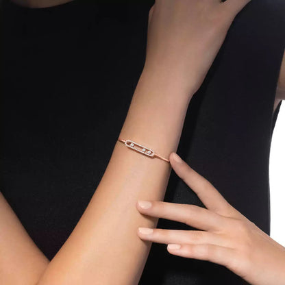[Eterna Jewels]Armreif mit Pavé-Diamanten M
