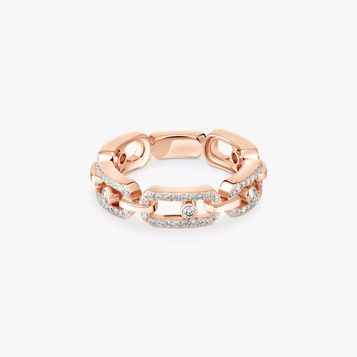 [Eterna Jewels]Move Link Pavé-Diamantring in Gold