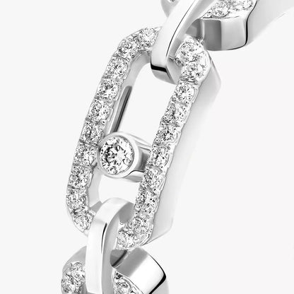 [Eterna Jewels]Move Link Pavé-Diamantring in Gold