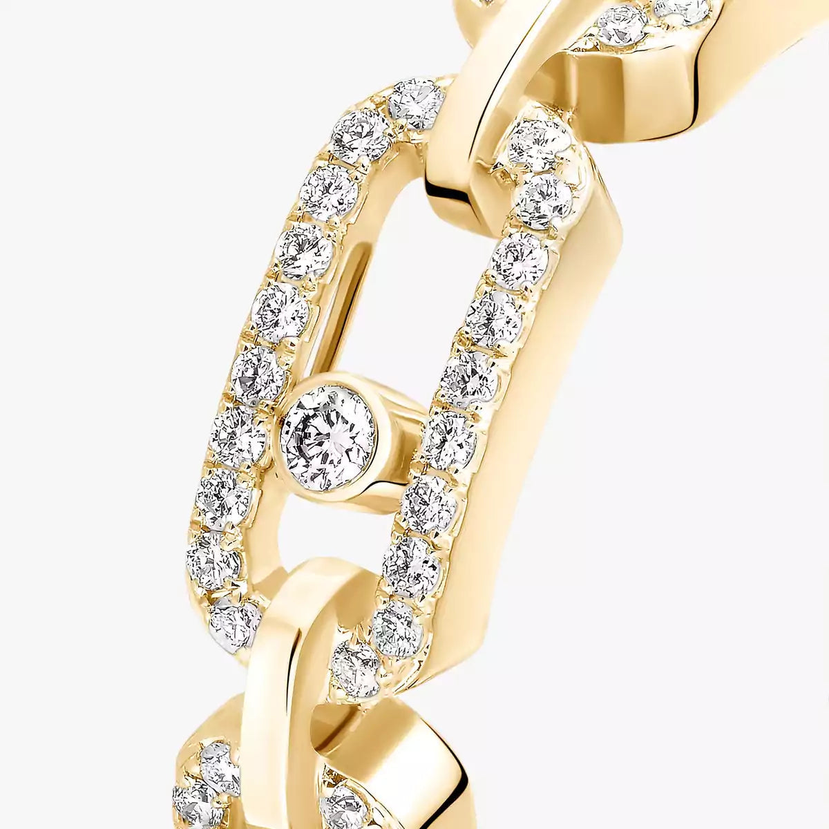 [Eterna Jewels]Move Link Pavé-Diamantring in Gold