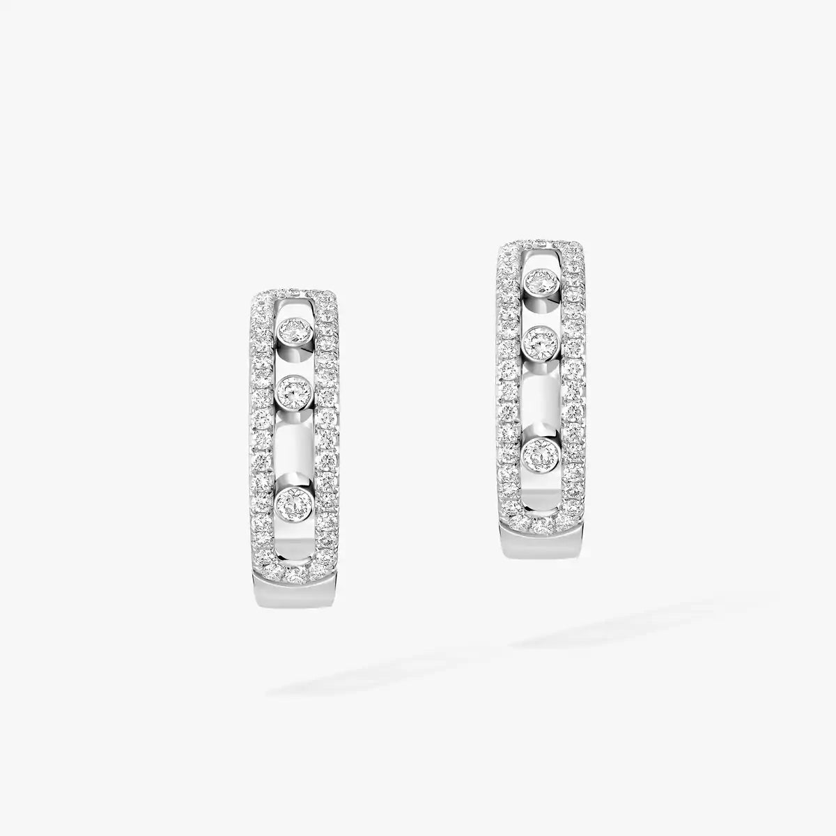 [Eterna Jewels]Diamond Pave_ Creolen Ohrringe Move