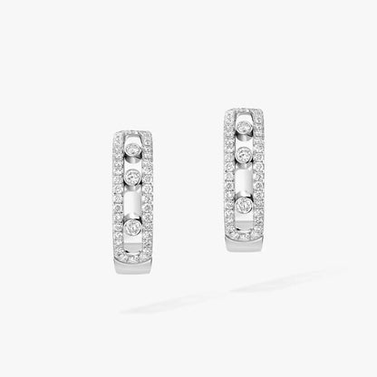 [Eterna Jewels]Diamond Pave_ Creolen Ohrringe Move