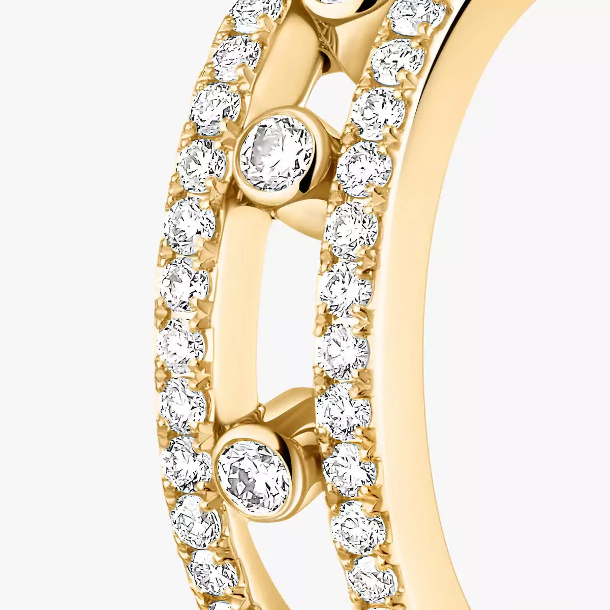 [Eterna Jewels]Diamond Pave_ Creolen Ohrringe Move