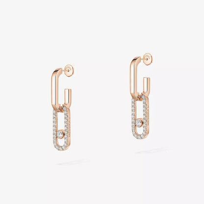 [Eterna Jewels]Move Link Diamant-Ohrringe
