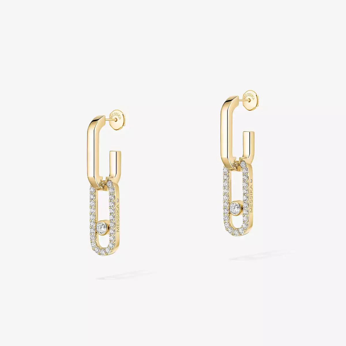 [Eterna Jewels]Move Link Diamant-Ohrringe