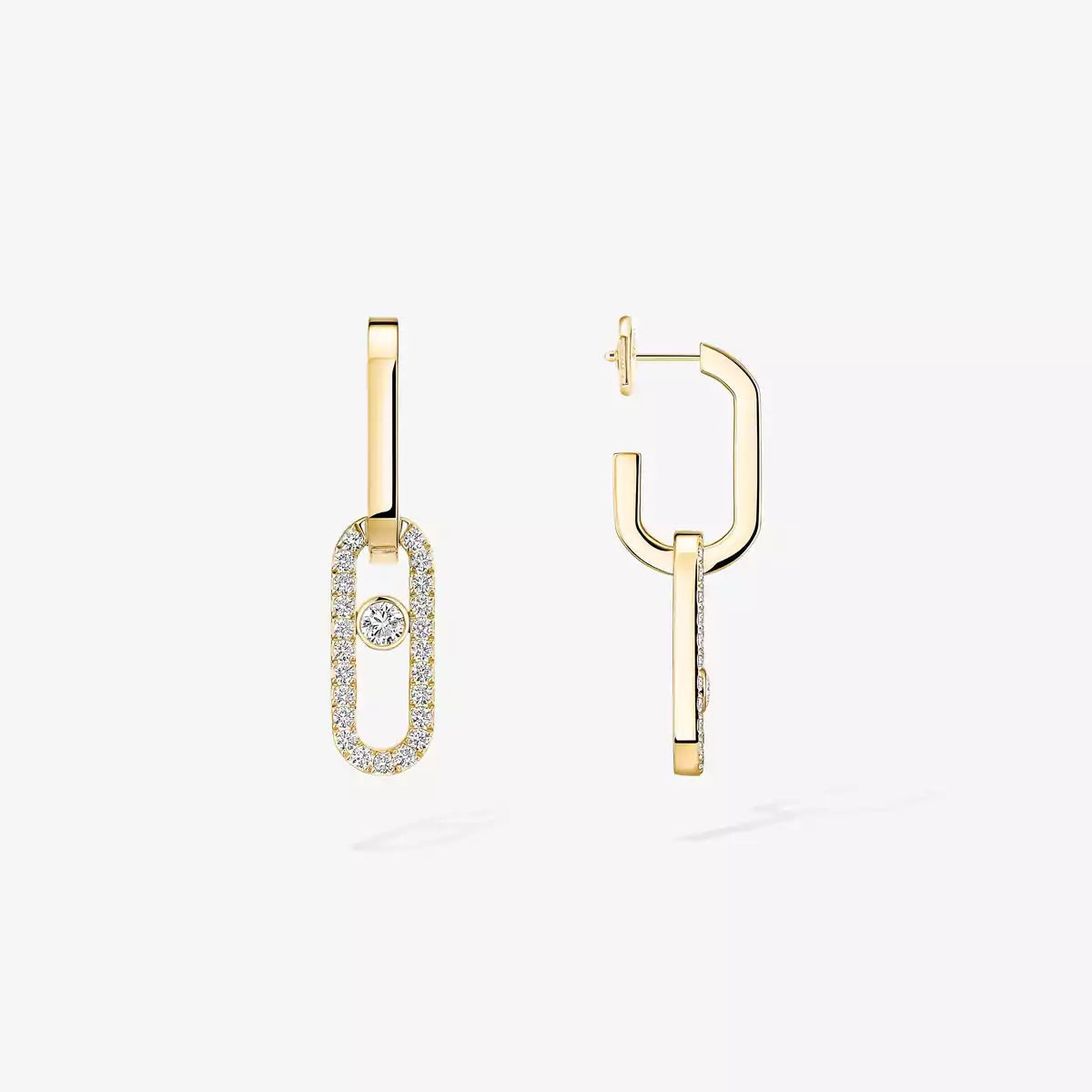 [Eterna Jewels]Move Link Diamant-Ohrringe
